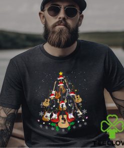 Shop Funny Christmas Guitar Player Gifts Xmas Tree T Shirts Sweatshirt