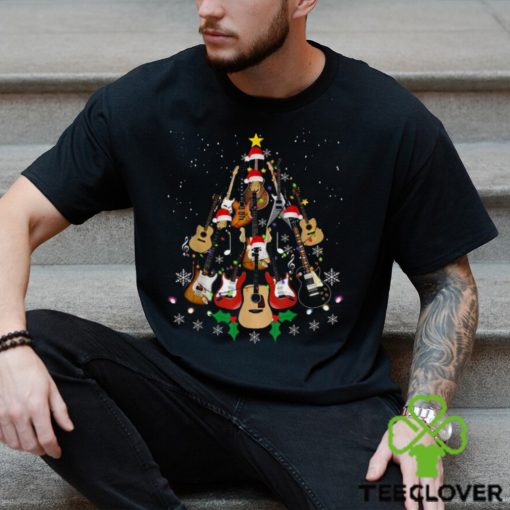 Shop Funny Christmas Guitar Player Gifts Xmas Tree T Shirts Sweathoodie, sweater, longsleeve, shirt v-neck, t-shirt