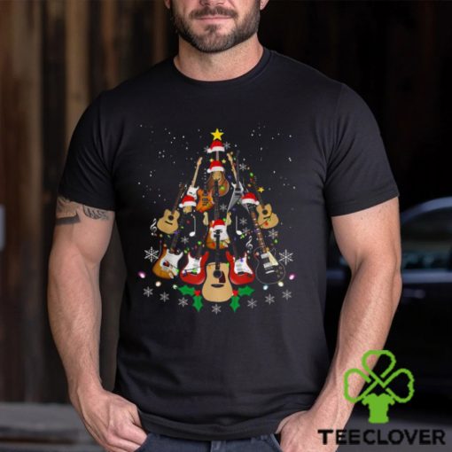 Shop Funny Christmas Guitar Player Gifts Xmas Tree T Shirts Sweathoodie, sweater, longsleeve, shirt v-neck, t-shirt