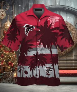 Short Sleeve Atlanta Falcons Hawaiian Shirt Button Up Tropical