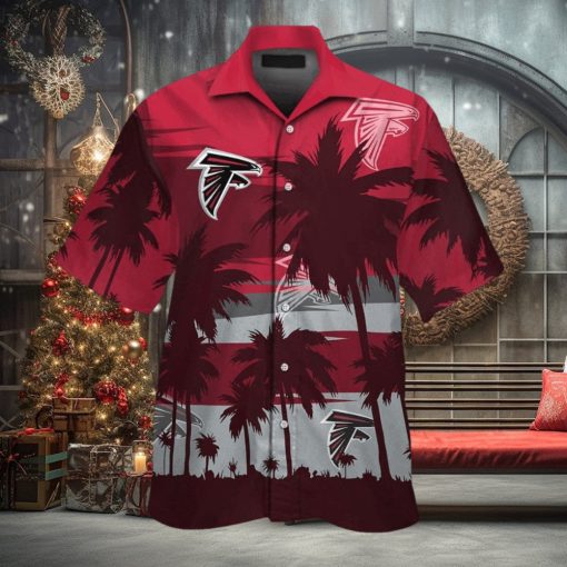 Short Sleeve Atlanta Falcons Hawaiian Shirt Button Up Tropical