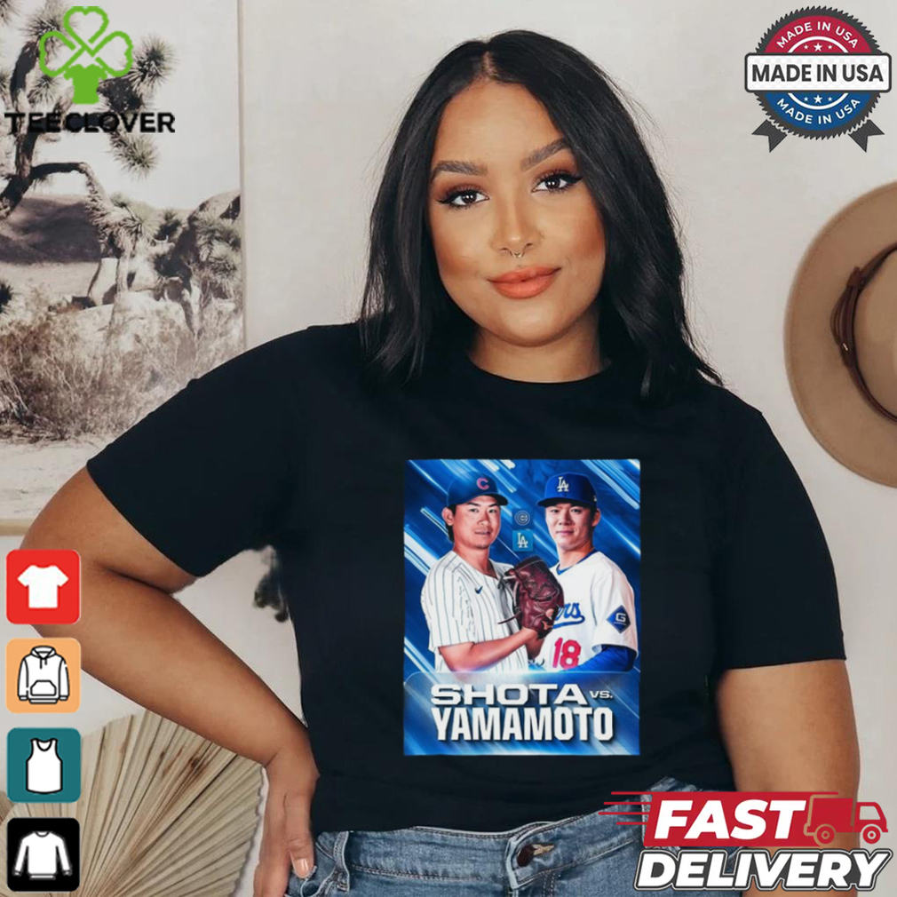 Shota Imanaga vs. Yoshinobu Yamamoto head to head for the first time as Major Leaguers shirt Shota Imanaga vs. Yoshinobu Yamamoto head to head for the first time as Major Leaguers shirt