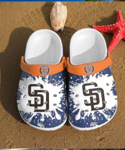 Show Team Spirit San Diego Padres Inspired Artistry Unique Clog Footwear Design