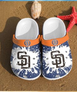 Show Team Spirit San Diego Padres Inspired Artistry Unique Clog Footwear Design