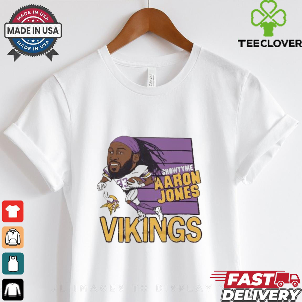 Showtyme Aaron Jones Minnesota Vikings caricature shirt Showtyme Aaron Jones Minnesota Vikings caricature shirt