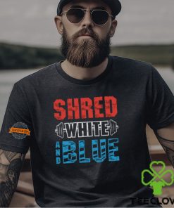 Shred White And Blue Shirt