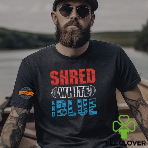 Shred White And Blue Shirt