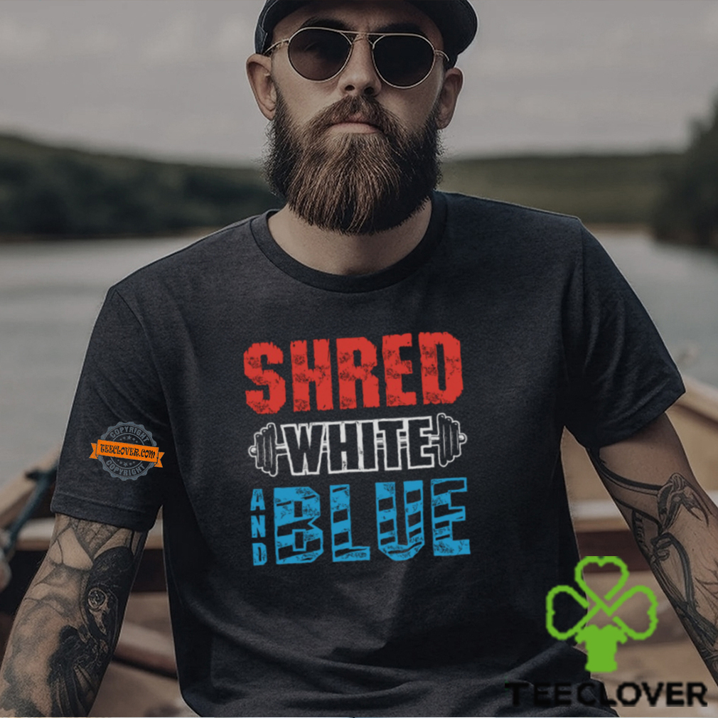 Shred White And Blue Shirt Shred White And Blue Shirt