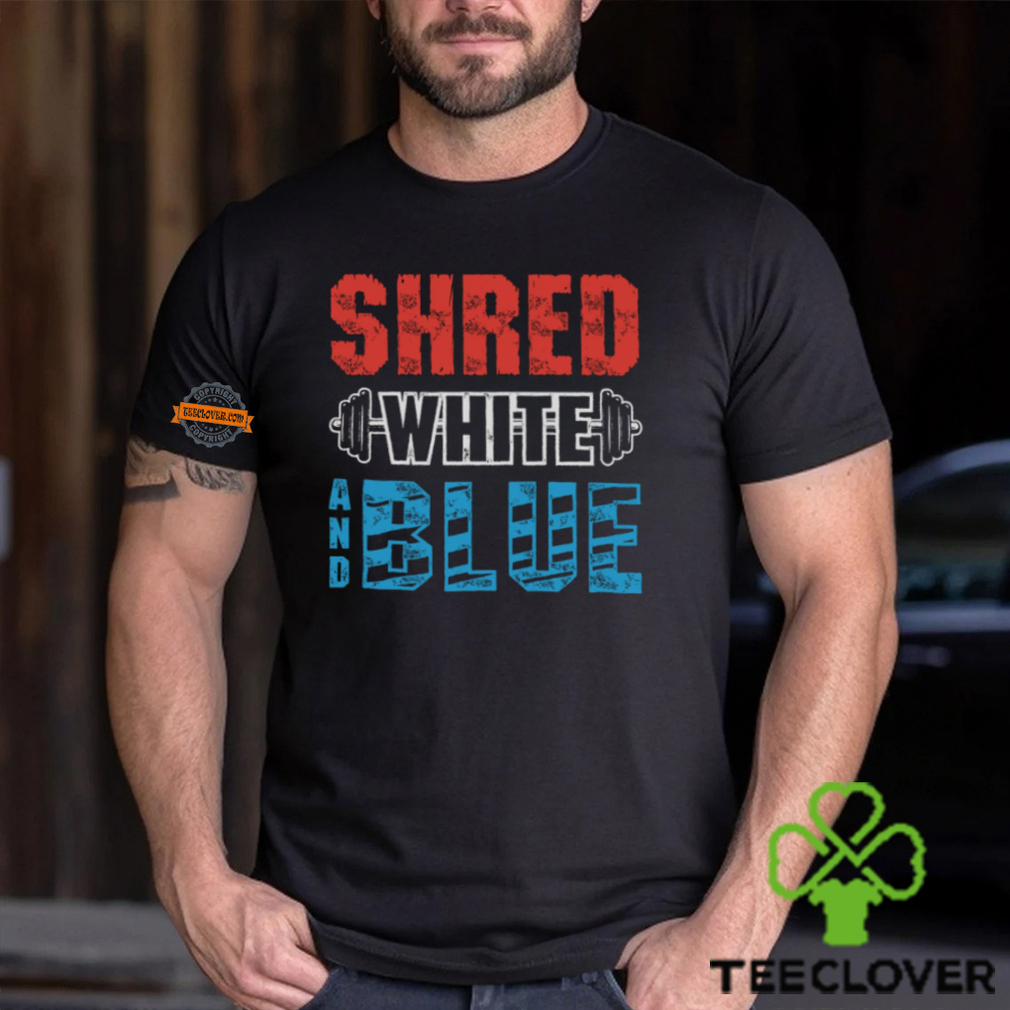 Shred White And Blue Shirt Shred White And Blue Shirt