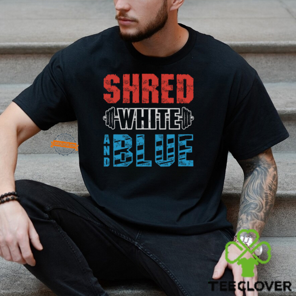 Shred White And Blue Shirt Shred White And Blue Shirt