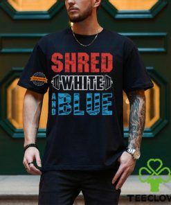 Shred White And Blue Shirt
