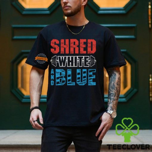 Shred White And Blue Shirt