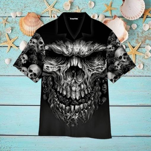 Shredder Skull Aloha Hawaiian Shirts For Men For Women