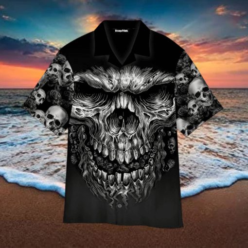 Shredder Skull Aloha Hawaiian Shirts For Men For Women