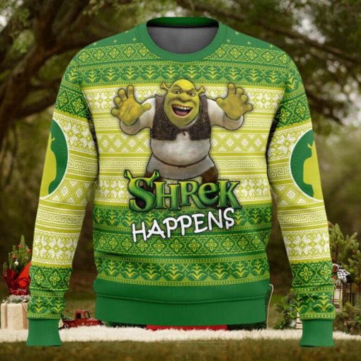 Shrek Happens Ugly Christmas Sweater