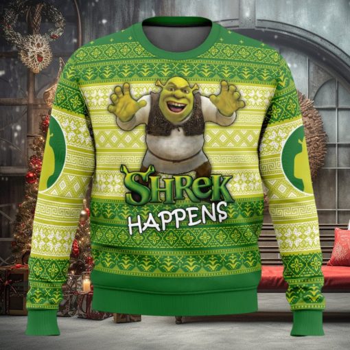 Shrek Happens Ugly Christmas Sweater