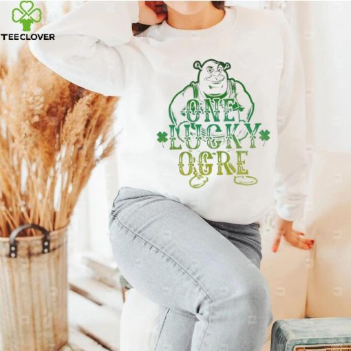 Shrek one lucky ogre clover St. Patrick’s Day graphic hoodie, sweater, longsleeve, shirt v-neck, t-shirt