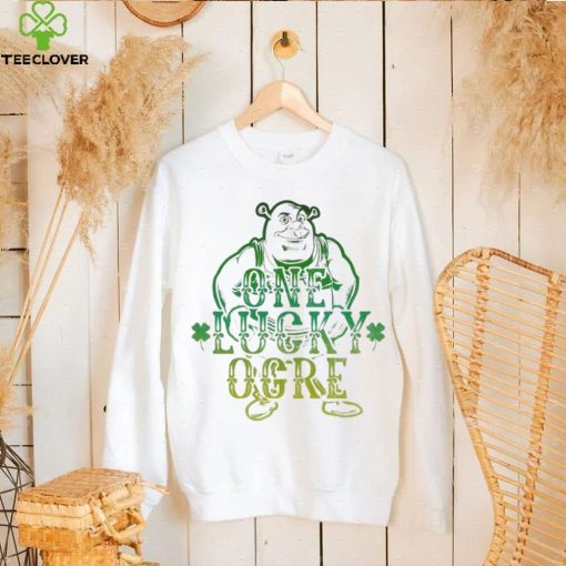 Shrek one lucky ogre clover St. Patrick’s Day graphic hoodie, sweater, longsleeve, shirt v-neck, t-shirt