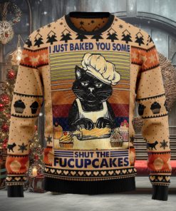 Shut The Fucupcakes Ugly Christmas Sweater Thankgiving Gift Men Women