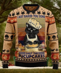 Shut The Fucupcakes Ugly Christmas Sweater Thankgiving Gift Men Women