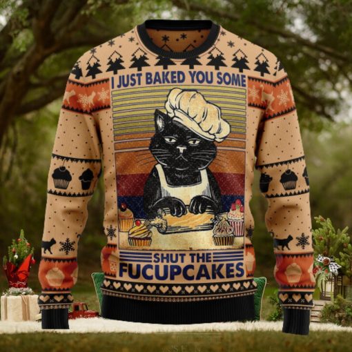 Shut The Fucupcakes Ugly Christmas Sweater Thankgiving Gift Men Women