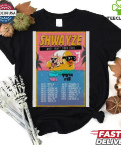 Shwayze West Coast 2025 Tour Poster T Shirt
