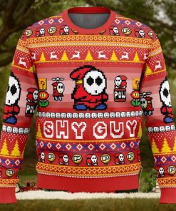 Shy Guy Super Mario Bros Ugly Christmas Sweater