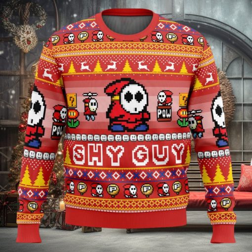 Shy Guy Super Mario Bros Ugly Christmas Sweater
