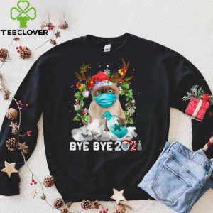 Siamese Cat Christmas Face Mask Bye Bye 2021 Xmas Kitten T Shirt