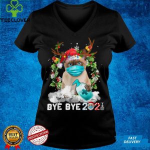 Siamese Cat Christmas Face Mask Bye Bye 2021 Xmas Kitten T Shirt