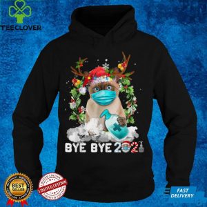 Siamese Cat Christmas Face Mask Bye Bye 2021 Xmas Kitten T Shirt