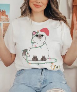 Siamese Cat Christmas Lights Shirt