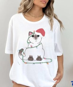 Siamese Cat Christmas Lights Shirt