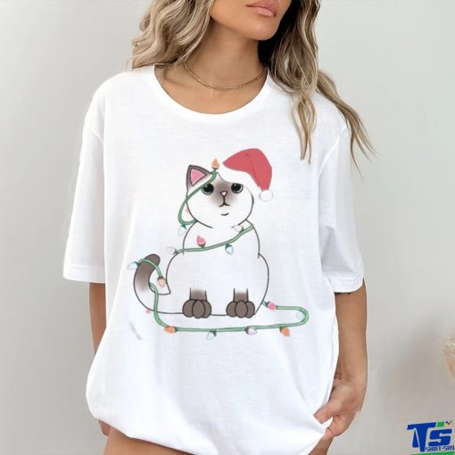 Siamese Cat Christmas Lights Shirt