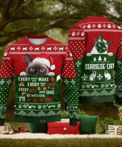 Siamese Cat Every Snack Meal Bite You Make Animals Ugly Christmas Sweater AOP Gift For Men And Women