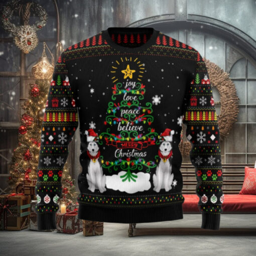 Siberian Husky Christmas Ugly Sweater
