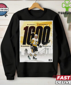 Sidney Crosby Pittsburgh Penguins NHL 1600 Career Points On The Power Play Poster t hoodie, sweater, longsleeve, shirt v-neck, t-shirt