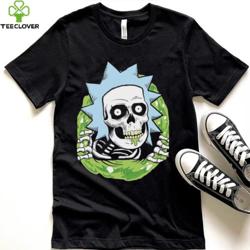 Sience Portal Rick Skeleton Halloween Rick And Morty Unisex Sweathoodie, sweater, longsleeve, shirt v-neck, t-shirt