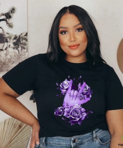 Sign Language rose purple shirt