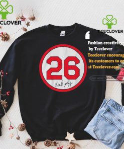 Signature Major league baseball players wade boggs number circle shirt