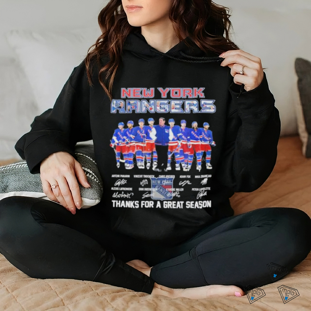 Signatures New york rangers fan hockey thank you for the great 2024 season shirt Signatures New york rangers fan hockey thank you for the great 2024 season shirt
