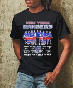 Signatures New york rangers fan hockey thank you for the great 2024 season shirt