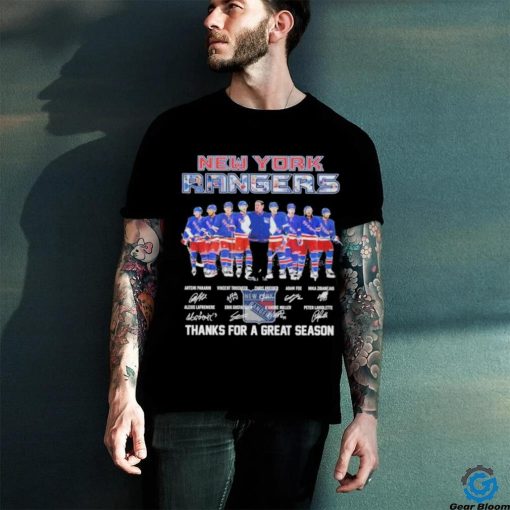 Signatures New york rangers fan hockey thank you for the great 2024 season shirt