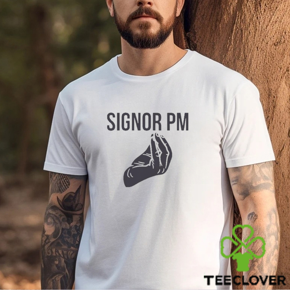 Signor Pm Hand Gesture shirt Signor Pm Hand Gesture shirt