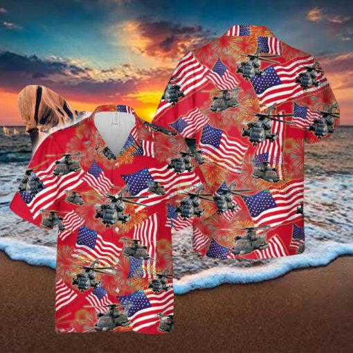 Sikorsky MH 53 Pave Low 4th July Hawaiian Shirt