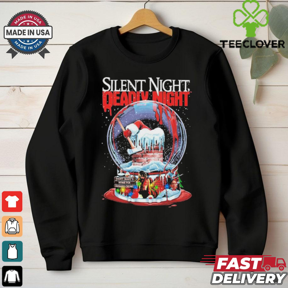 Silent Night Deadly Night Frozen In Fear Saint Mary’s Home For Orphaned Children Christmas T Shirts Silent Night Deadly Night Frozen In Fear Saint Mary’s Home For Orphaned Children Christmas T Shirts