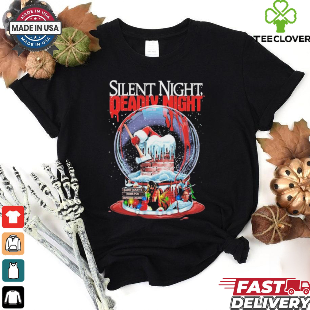 Silent Night Deadly Night Frozen In Fear Saint Mary’s Home For Orphaned Children Christmas T Shirts Silent Night Deadly Night Frozen In Fear Saint Mary’s Home For Orphaned Children Christmas T Shirts