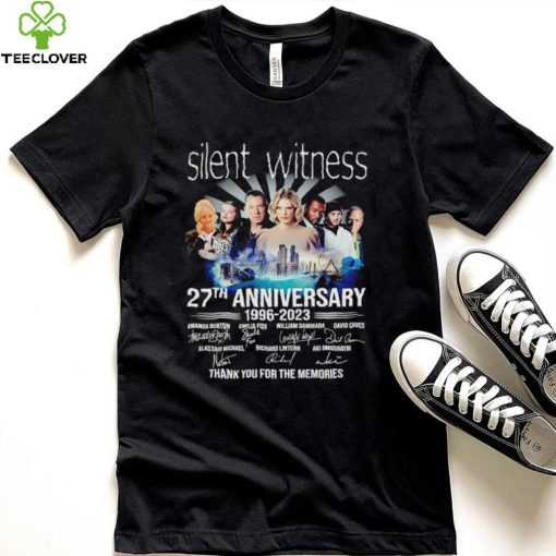 Silent Witness 27th anniversary 1996 2023 thank you for the memories signatures shirt