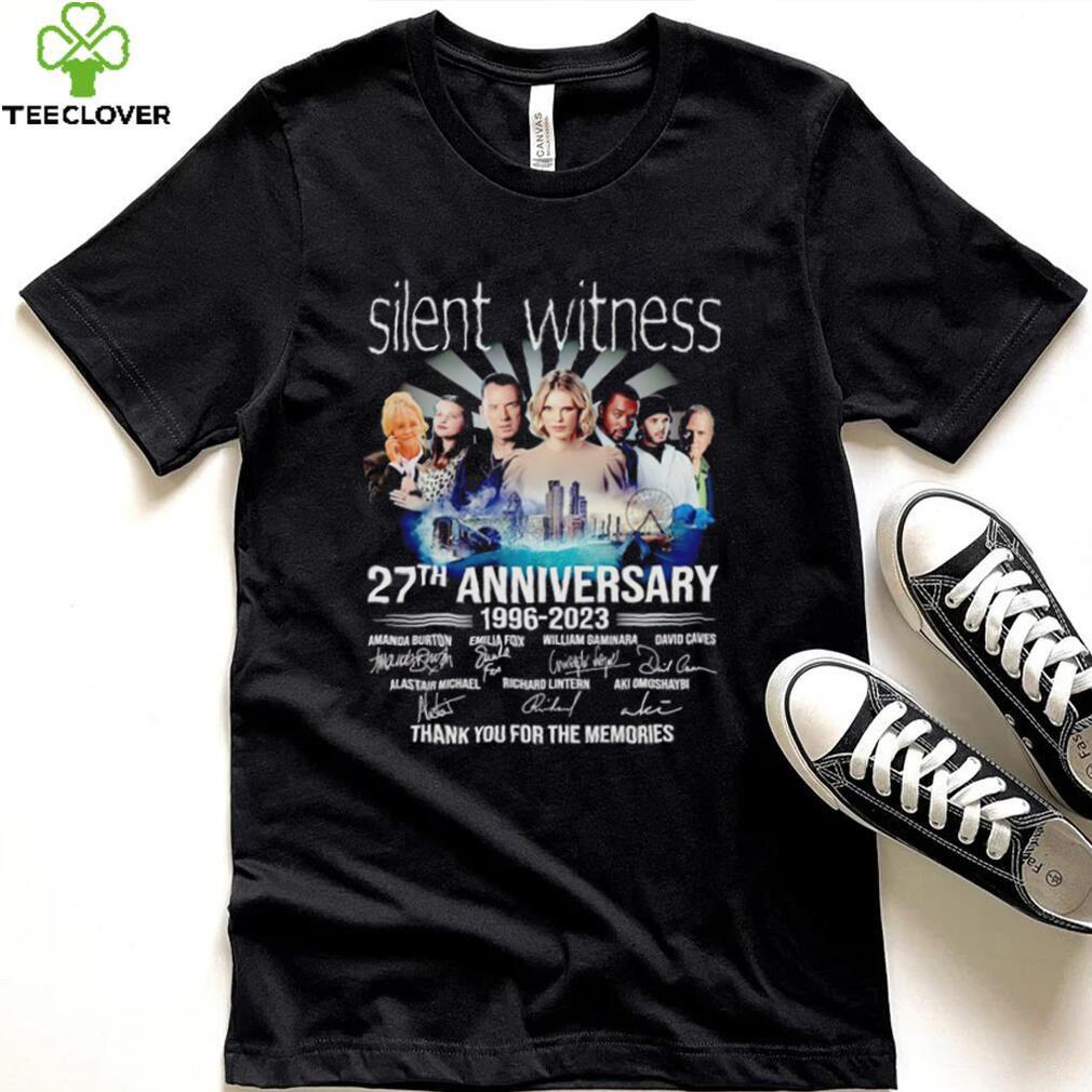 Silent Witness 27th anniversary 1996 2023 thank you for the memories signatures shirt Silent Witness 27th anniversary 1996 2023 thank you for the memories signatures shirt