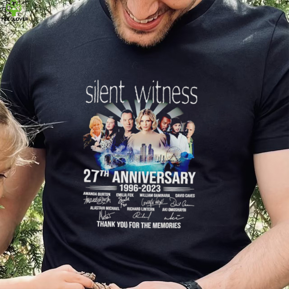 Silent Witness 27th anniversary 1996 2023 thank you for the memories signatures shirt Silent Witness 27th anniversary 1996 2023 thank you for the memories signatures shirt